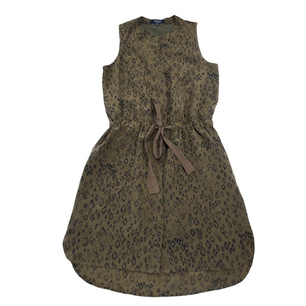 NWT Madewell Silk Dress Neutral Leopard Print